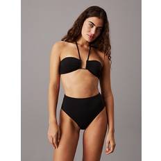 High Waisted Bikini Bottoms - CK Wire - Black - M