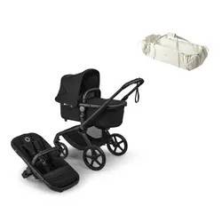 Bugaboo Fox 5 Renew Complete - Black/Heritage Black inkl. Sleepcarrier Vol 5 Oat Beige