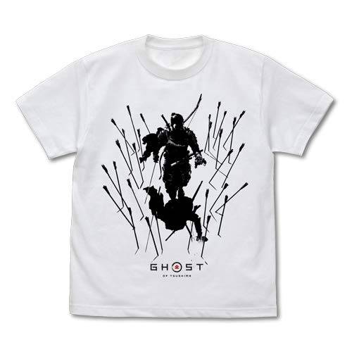 Cospa Ghost of Tsushima Jin Sakai T-shirt WHITE M size