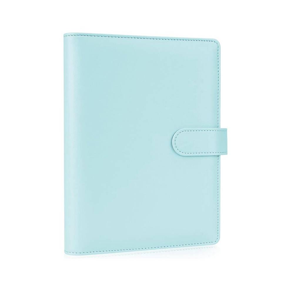 PU Leather A5 Ring Binder with Magnetic Closure 6 Ring Binder Cover for A5 Filler Paper, Refillable Notebook E