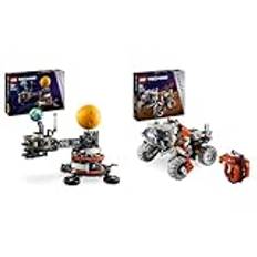 LEGO Technic Sonne Erde Mond Modell Spielset, Geschenk für Kinder ab 10 Jahren & Technic Weltraum Transportfahrzeug LT78, Space Bauset