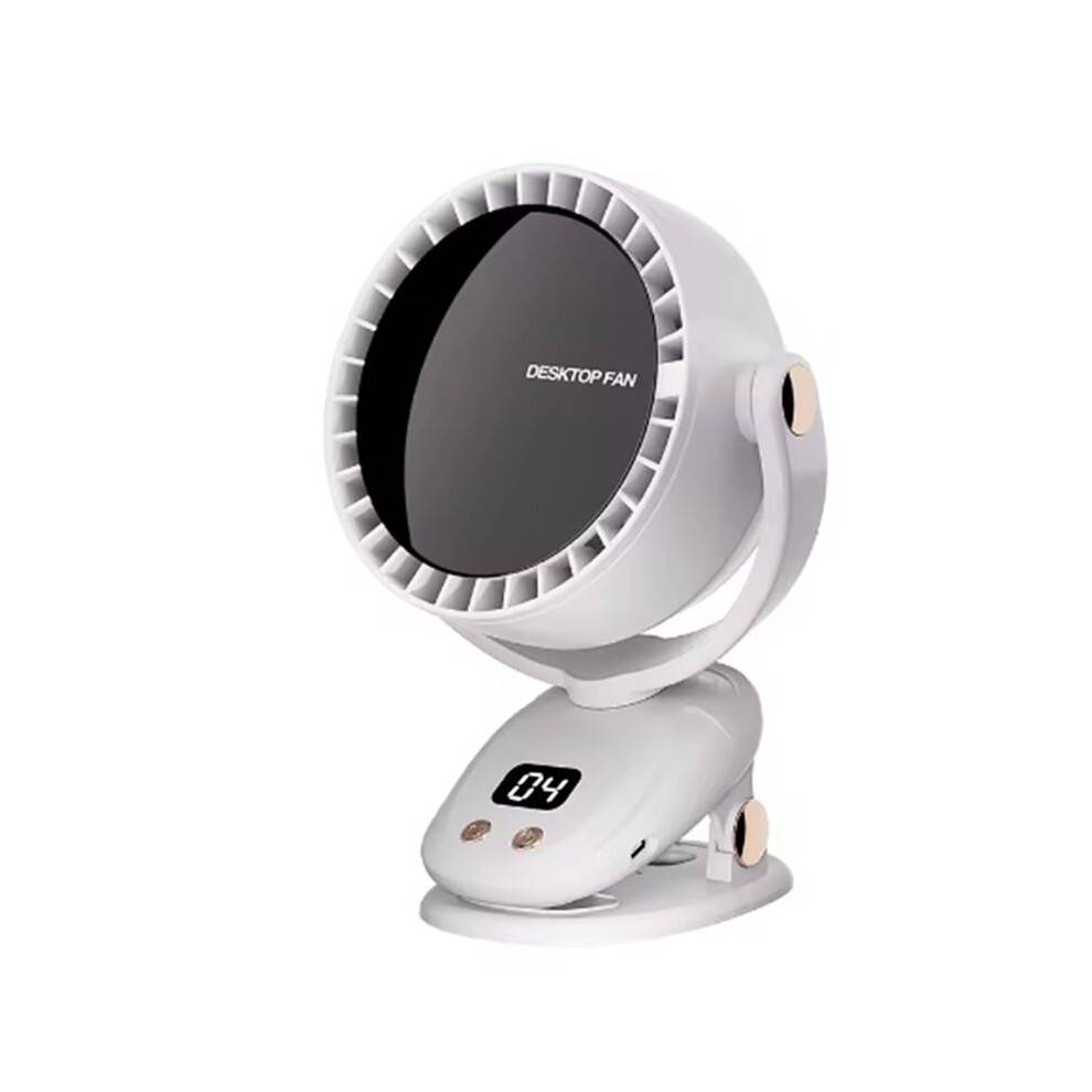 USB Multi Functional Leafless Clip Fan Outdoor Camping Desktop Charging Wireless Fan