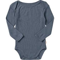 808 baby uld body str. 62 - blå (På lager i butik)