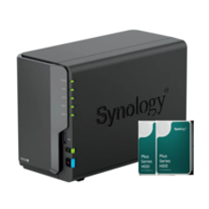 Bundle: SYNOLOGY DS224+ Including 2 x HAT3300-4TB Total 8TB