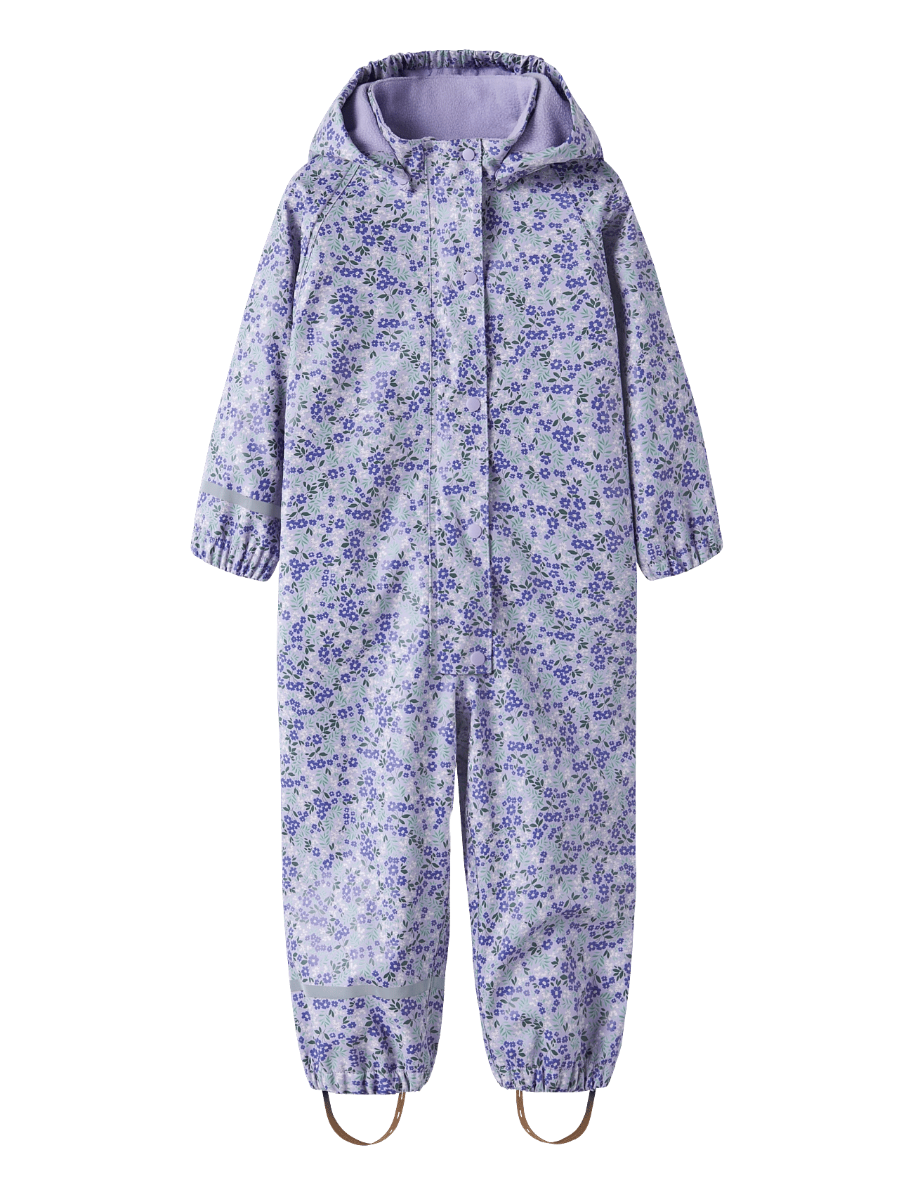 NAME IT Nmfdry10 Rain Suit Fleece Aop Fo | Purple | 98
