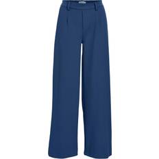 Object Objlisa Wide Pant Noos Dam Breda Byxor Stl. 42 - Från Magasin - Dark Denim (42)