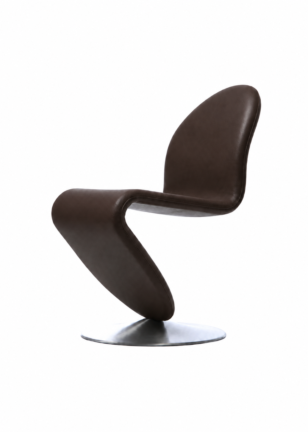System 1-2-3 spisestol, Ultra Chocolate 41589 af Verner Panton - Jacobsen Plus