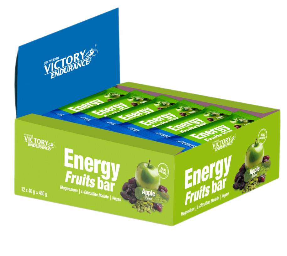 Weider – Victory Endurance Energy Fruits Bar Äpple, 12 x 40g
