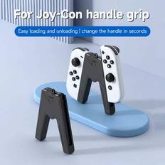 1st V-format handtagsstativ kompatibelt med Switch NS Lite, Joycon vänster- och högerhandtag, LED-stativ, spelkonsoltillbehör, lämplig för resor och p - Multifärgad (För Joy-con V-greppsfäste svart,För Joy-con V-greppsfäste vit)