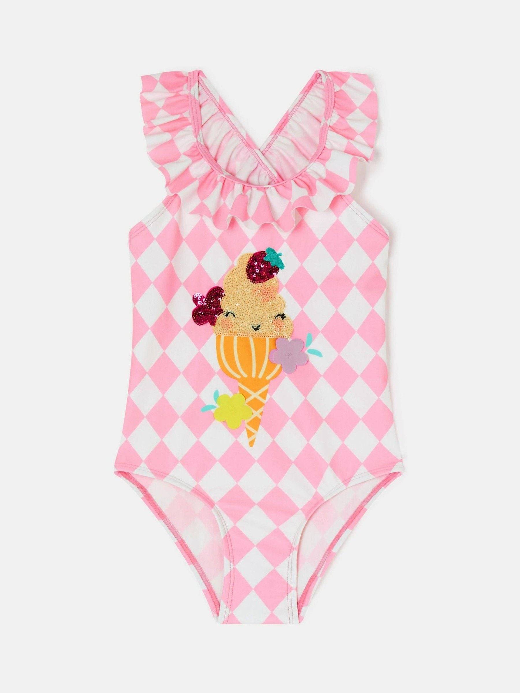 Angels By Accessorize Angels By Accessorize Pink Ice Cream Swimsuit