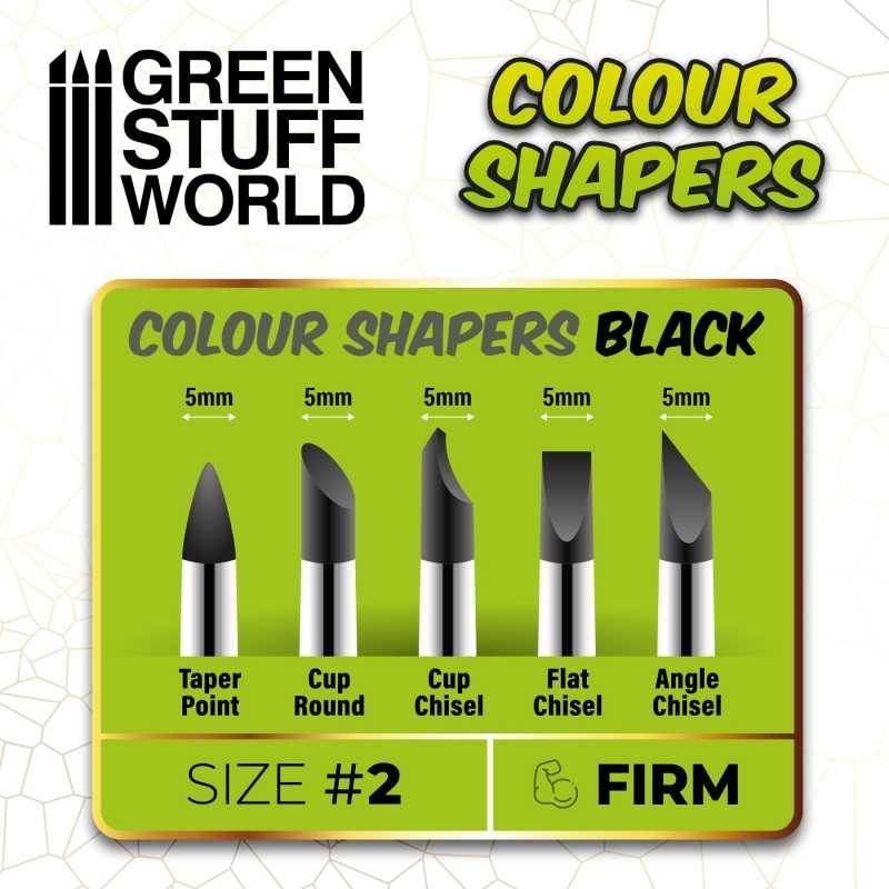 Modelling Brushes - Black Firm - #2 (5mm width) (#2 (5mm width))