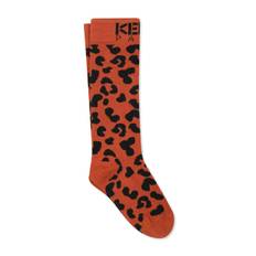 Kenzo Kids - djurmönstrade strumpor - barn - spandex/elastan/polyester/bomull - 27-30 - Orange