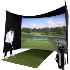 Förtjockad Golfsimulator, Inomhussimulatorprojektionsduk,Golfträffskärm,Slagtålig Förtjockad Och Hållbar Skärmprojektionsduk,Golfträning,300cm*200cm