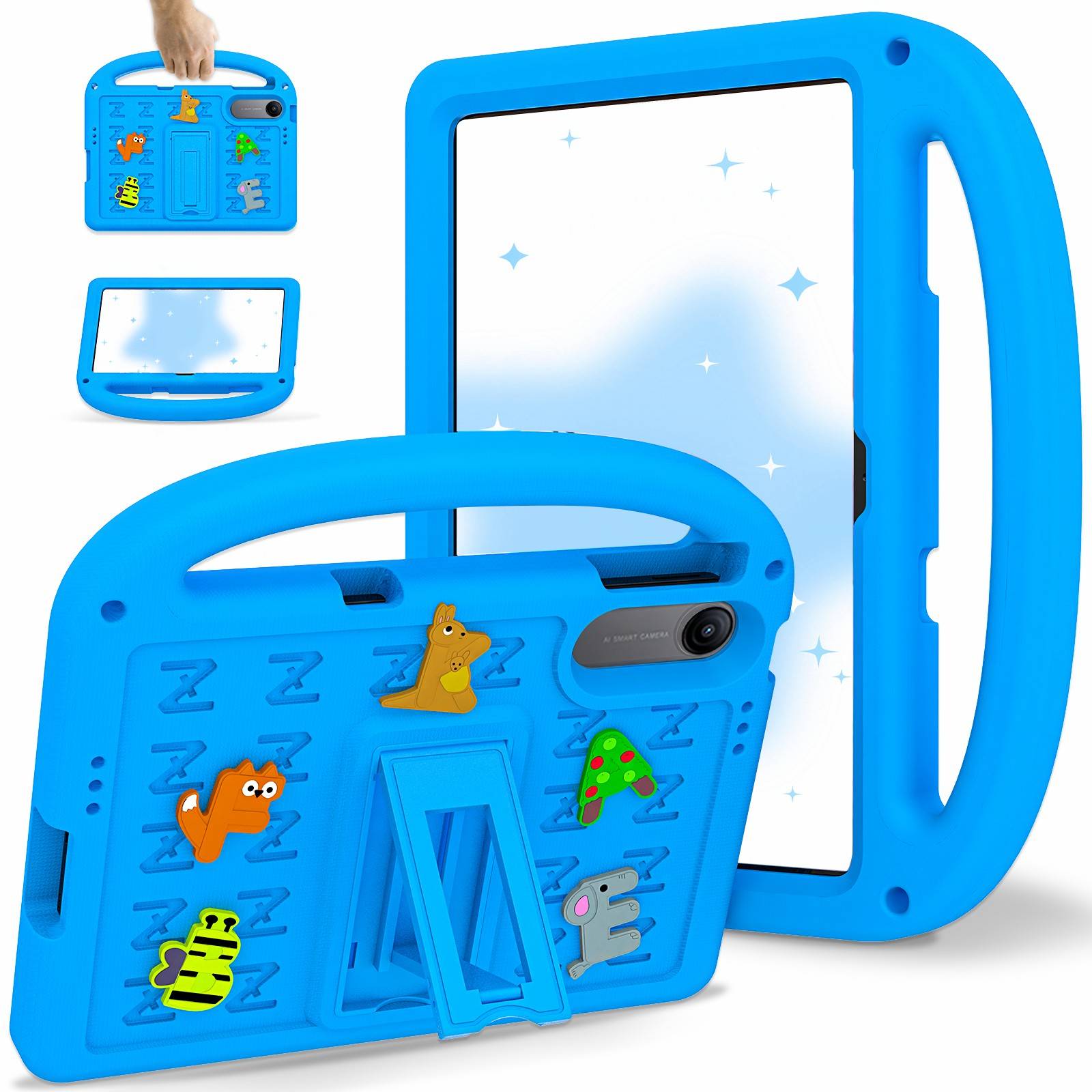 For Xiaomi Redmi Pad 2 SE  /  Redmi Pad 2 9.7  /  Poco Pad C1 Kickstand Case EVA + PC Tablet Protection Cover with Shoulder Stra