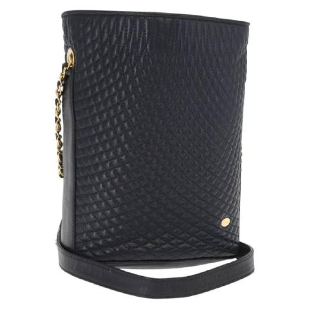 Bally Pre-owned Pre-owned Læder Bucket Bag - Vintage - Dame - Blå - ONE SIZE - Læder