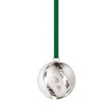 Collectable ornament 2023, ball, palladium plated brass