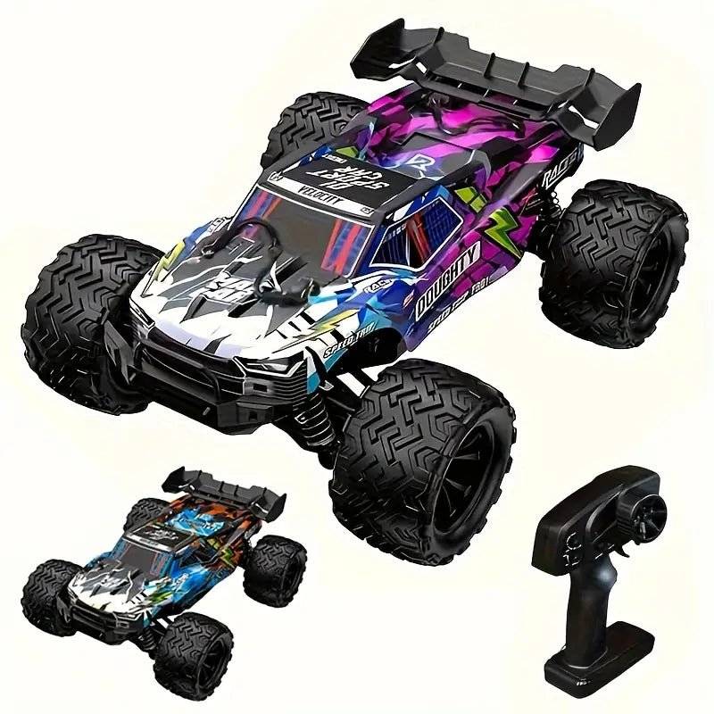 Monstertruck 40km/h RC Bil 1:16 – LED USB-laddning Offroad 4WD, Brun