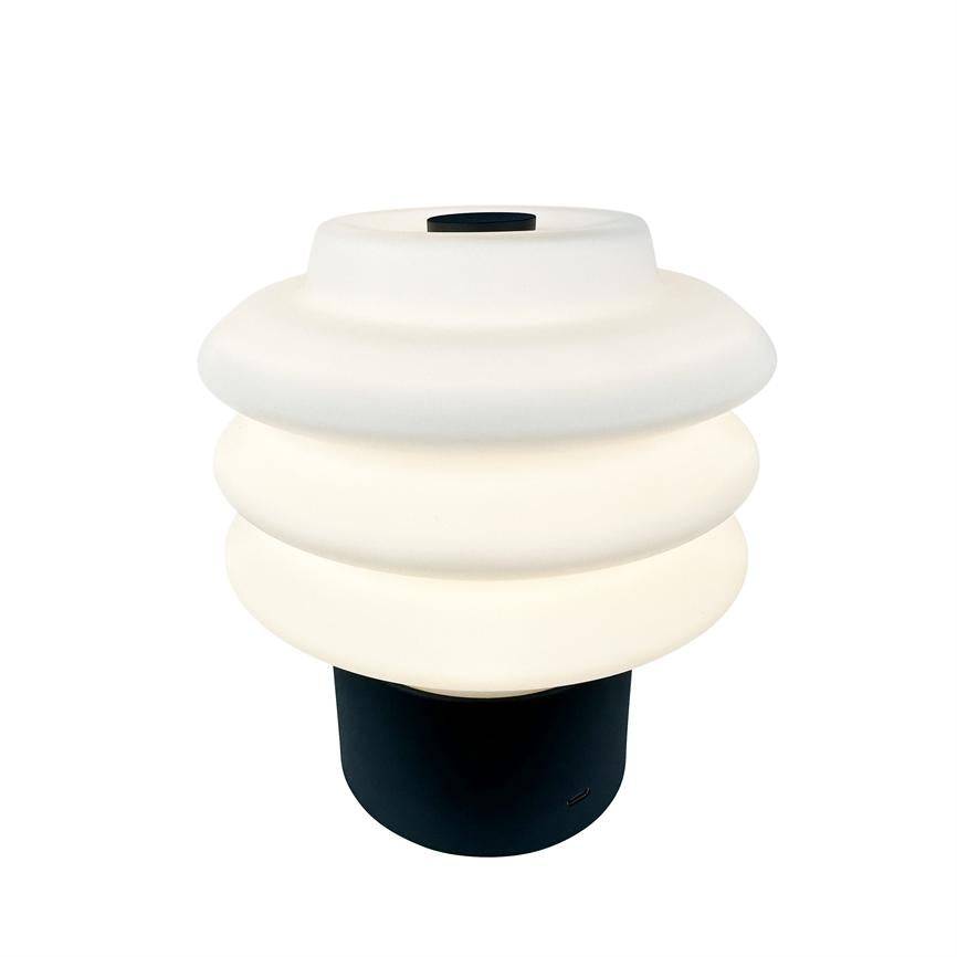Diva LED Genopladelig Bordlampe - Sort/Opal