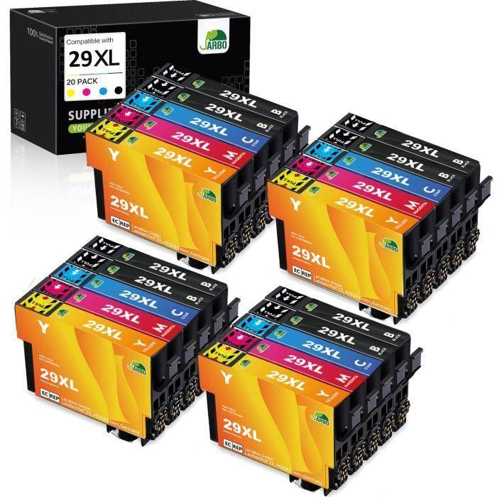 20 Cartouches encre Epson 29 XL fraise 29xl pour imprimante Epson Expression Home XP-342 XP-345 XP-452 XP-442 XP-235 XP-335 XP-255