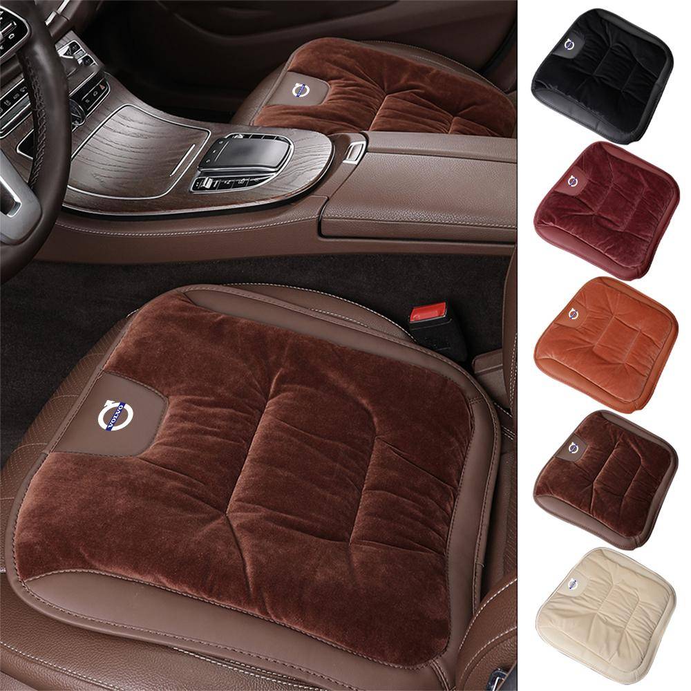 vmxlp0 Bilsäteöverdrag Framsäte Flanell Mjuk Andningsbar Halkfri Sitsdynor Bilstyling För Volvo Rdesign AWD C30 C70 S40 S60 S70