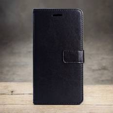 Etui til iPhone 16plus Wallet model [sort] + gratis lanyard Flip Wallet med kortholder Full-Body