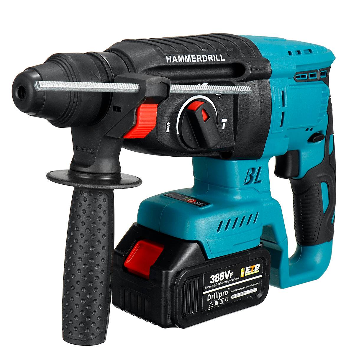 Drillpro 18v Borstlös Trådlös Laddningsbar Elektrisk Hammare SDS Slagborr Hammare För Makiita