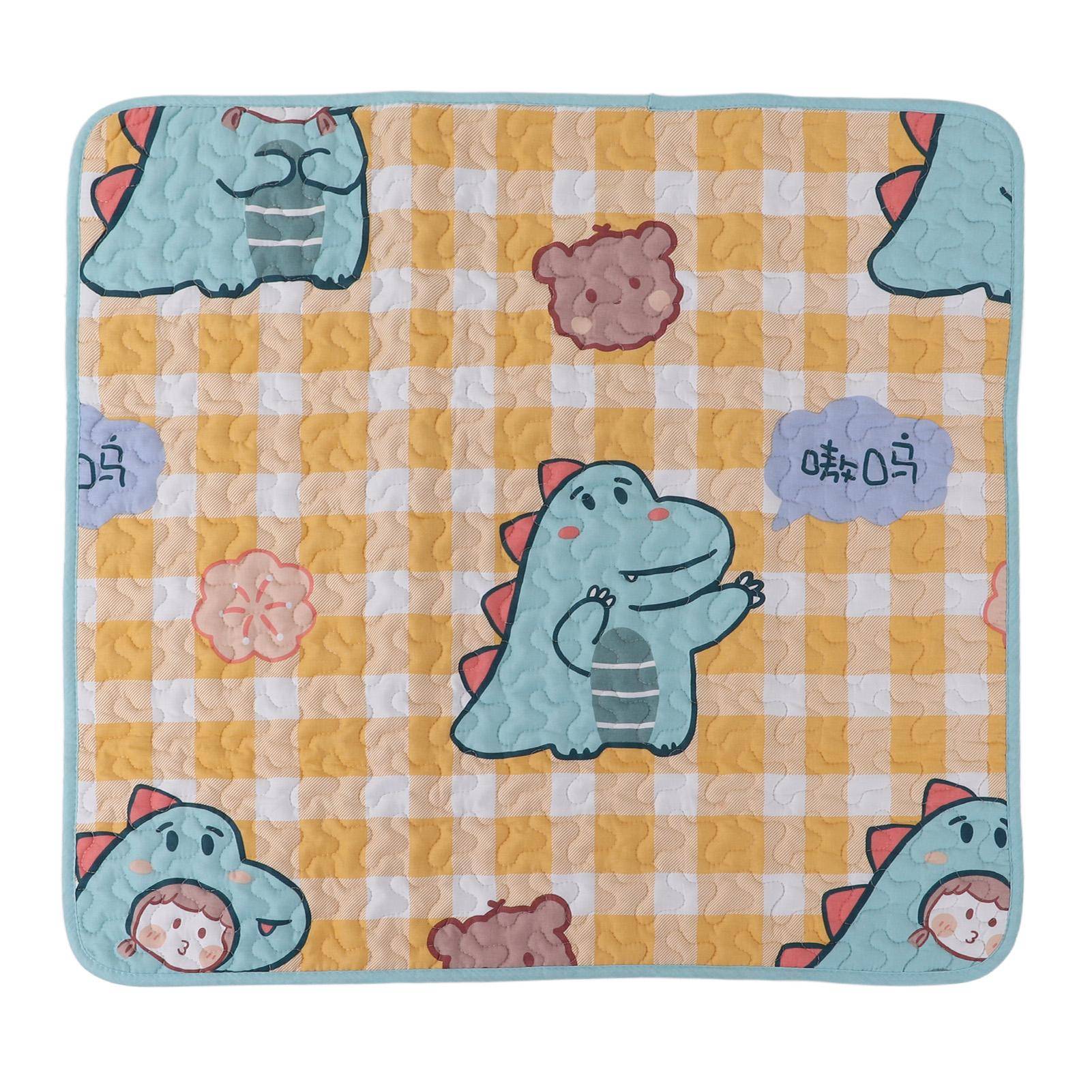 Pet Cushion Four Seasons Universal Cartoon Cats Dogs Warm Comfortable Blanket CushionLittle Yellow XXL