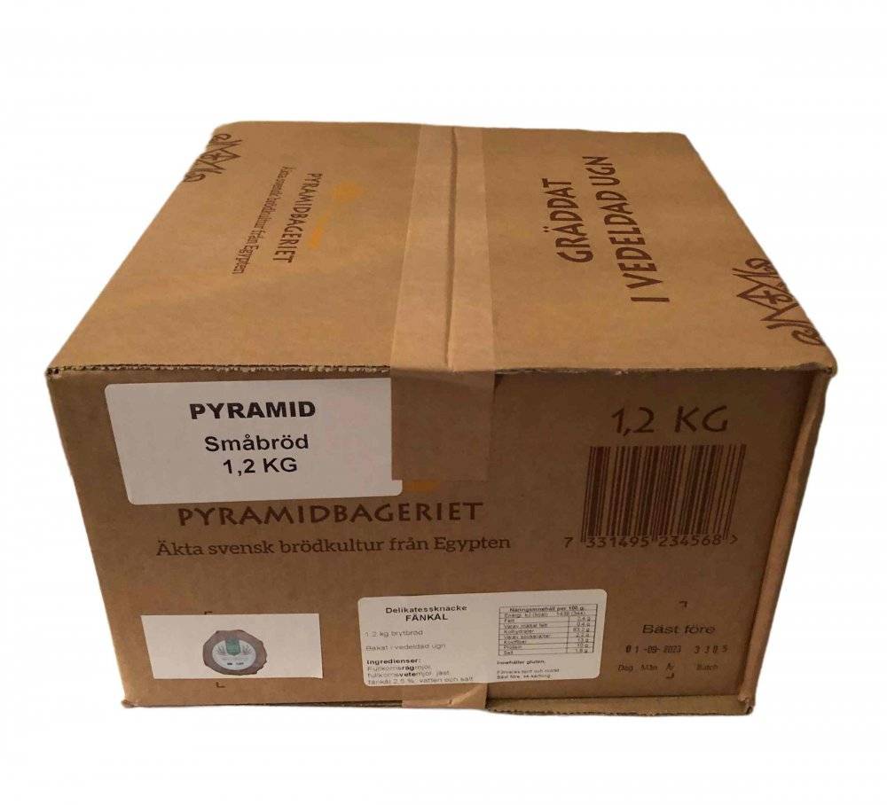 Pyramidbageriet - Brytbröd Delikatessknäcke Fänkål (Runda små) 1200 g