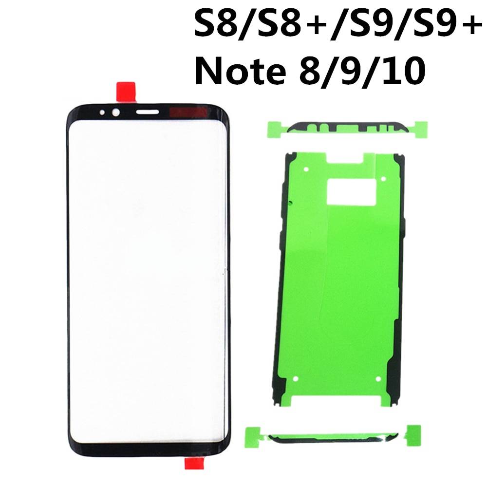 För samsung galaxy s8 s9 s10 plus s8+ s9+ note 8 9 s10e lcd display yttre pekskärm glas ersättning frontglas lins - S10e