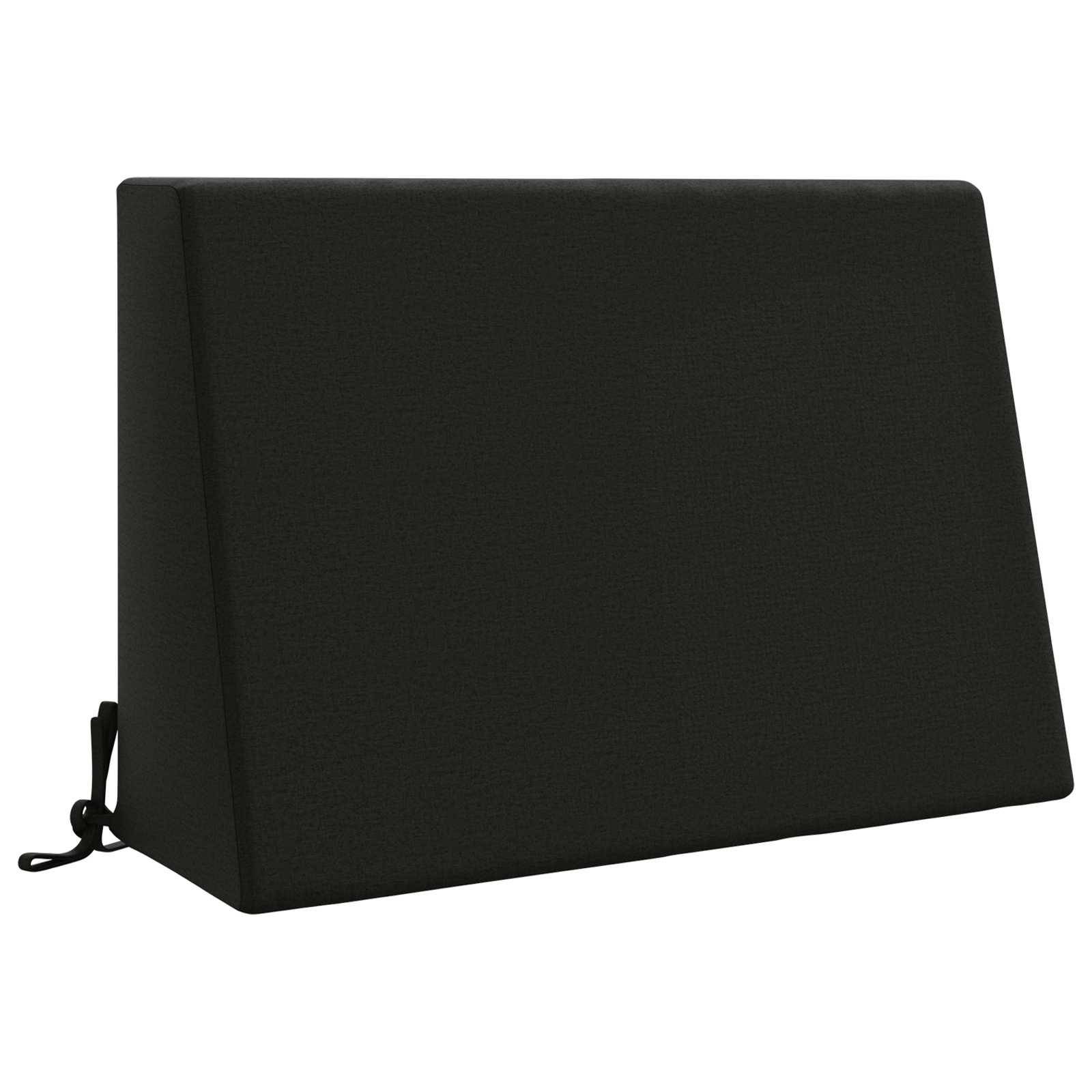 vidaXL Ryggkudde SOEST 100% Polyester Svart 60 x 20 x 40 cm