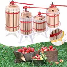 Fruktpress Pressduk Mekanisk Juicer Vinpress Äpplepress Fruktpress Mash Press DIY - Röd (6L,12L,18L,30L)
