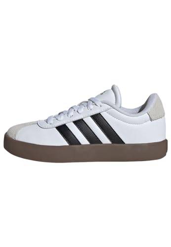 adidas unisex - barn VL COURT 3.0 SHOES KIDS, Cloud White/Core Black/Grey One, 28 EU