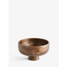 Next Natural Mango Wood Large Footed Fruit Bowl