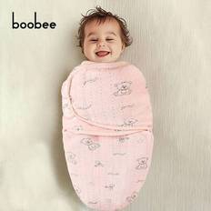 1 st inplastningspåse för spädbarn, sovsäck med anti-rädsla för nyfödda, bedårande björntryck, varm och mjuk sammet - hudvänlig, lämplig för 0-6 månad - Babybjörn plyschlina (En-Storlek)