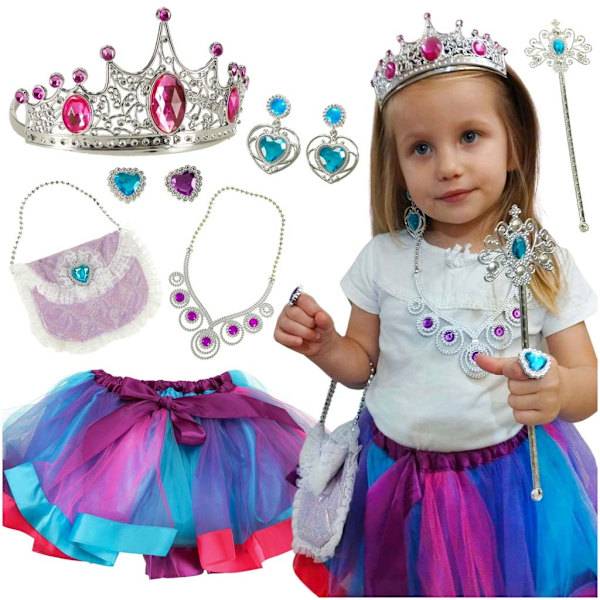 Prinsessa Maskeraddräkt för Barn - 9-delar