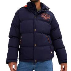 Herren Stepp-Jacke nachhaltige Winter-Jacke mit abnehmbarer Kapuze 930631 Dunkelblau