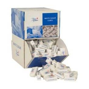 Sukker, Dansukker, hugget, 4,6 gr/pk, 300 stk a´ 2 stk/pk,