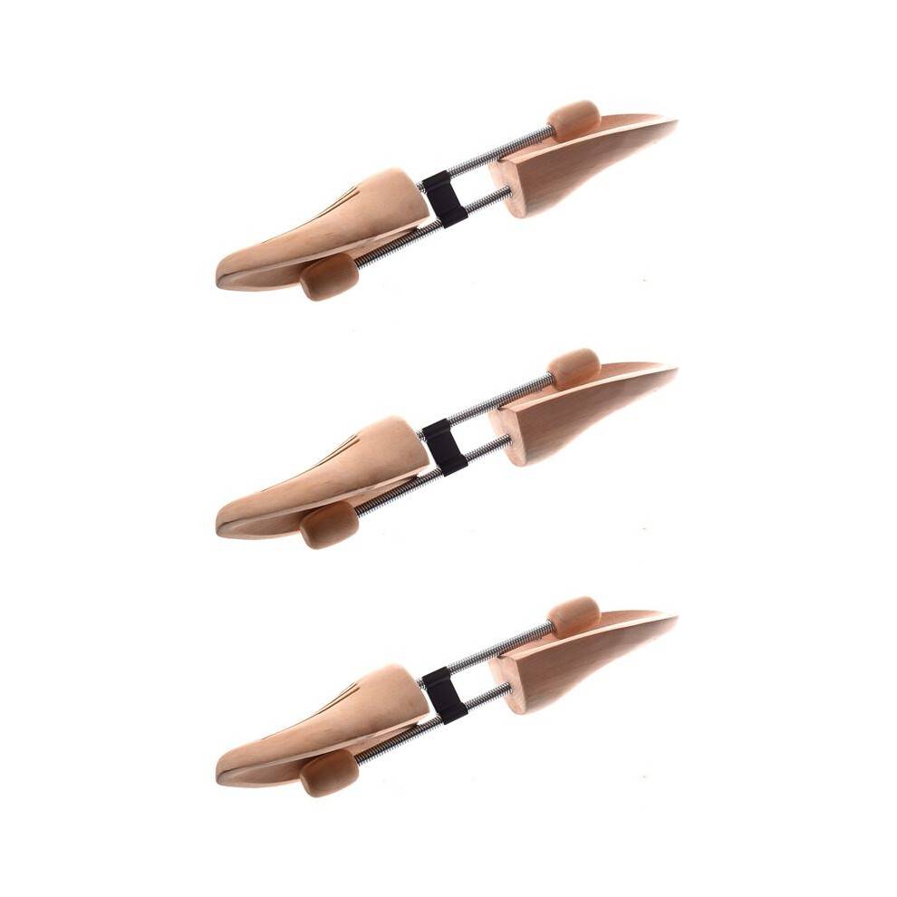 3 Pair Unisex Wooded Shoe Tree Shoe Stretcher Shaper Shoe Care