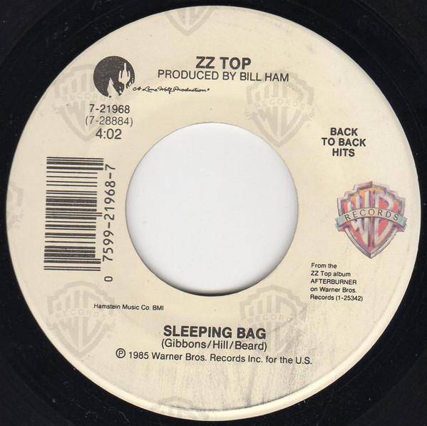 7inch Record ZZ TOP - Sleeping Bag / Rough Boy 721968 Warner Bros. Re US Rock Used