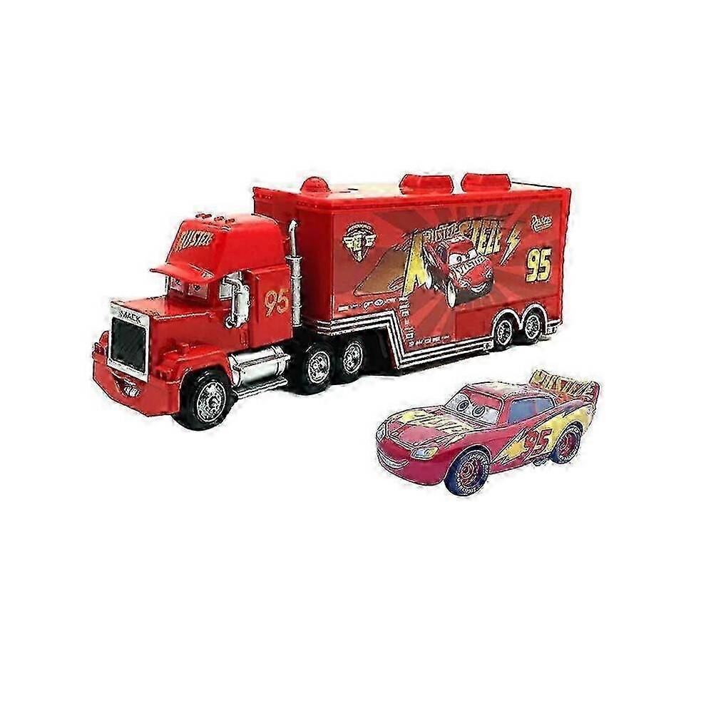 (6) 2025 Die-cast Toy Set: Cars 2 Lightning Mcqueen, Jackson Storm, Chick Hicks, Mack