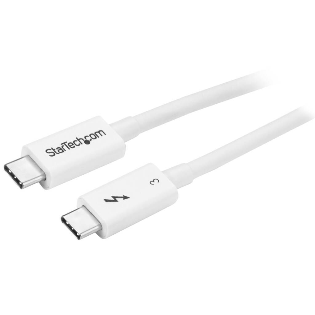 StarTech.com TBLT34MM50CW Thunderbolt kabel 0,5 m 40 Gbit/sek. Hvid