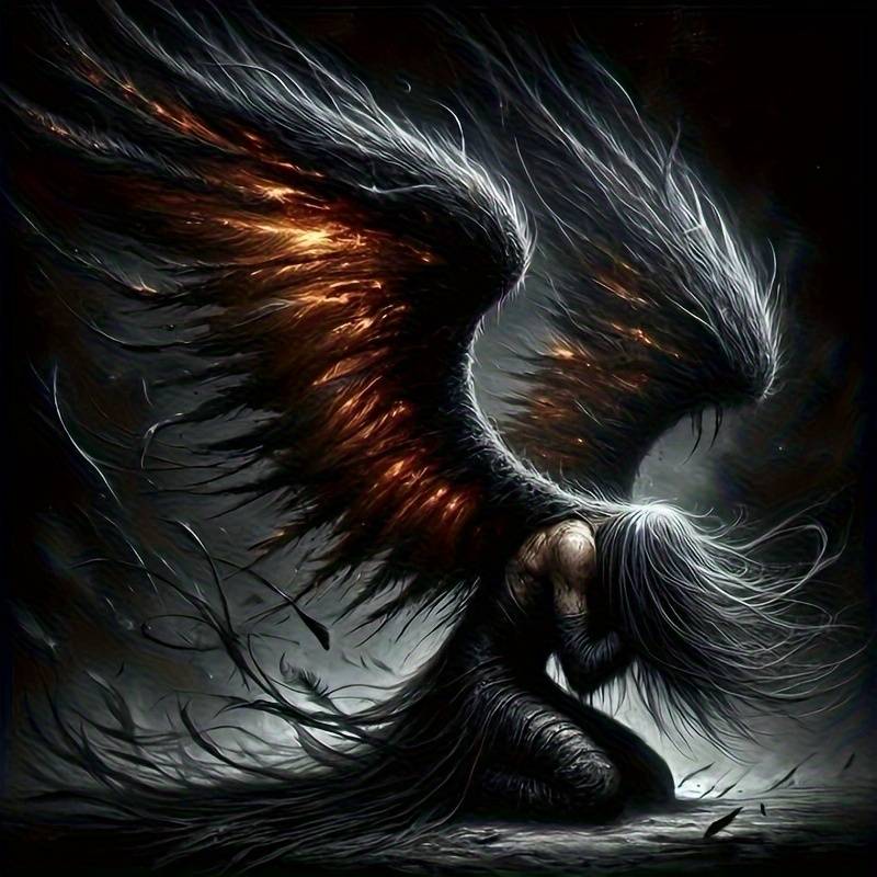 TEMU New ! In The World Of Diamond Painting: Fallen Theme 5d Diamond Painting Kit, Acrylic () Mosaic Embroidery Art Canvas Living Room And Bedroom Decor, Best Gift Idea For