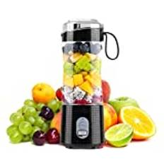 Rainpal Bärbar Blender, 380mL USB-Laddningsbar Liten Blender för Shakes och Smoothies, 6 Blad Bärbar Blenderkopp BPA-Fri Miniblandare för Sport Hemma Utomhus På Resan