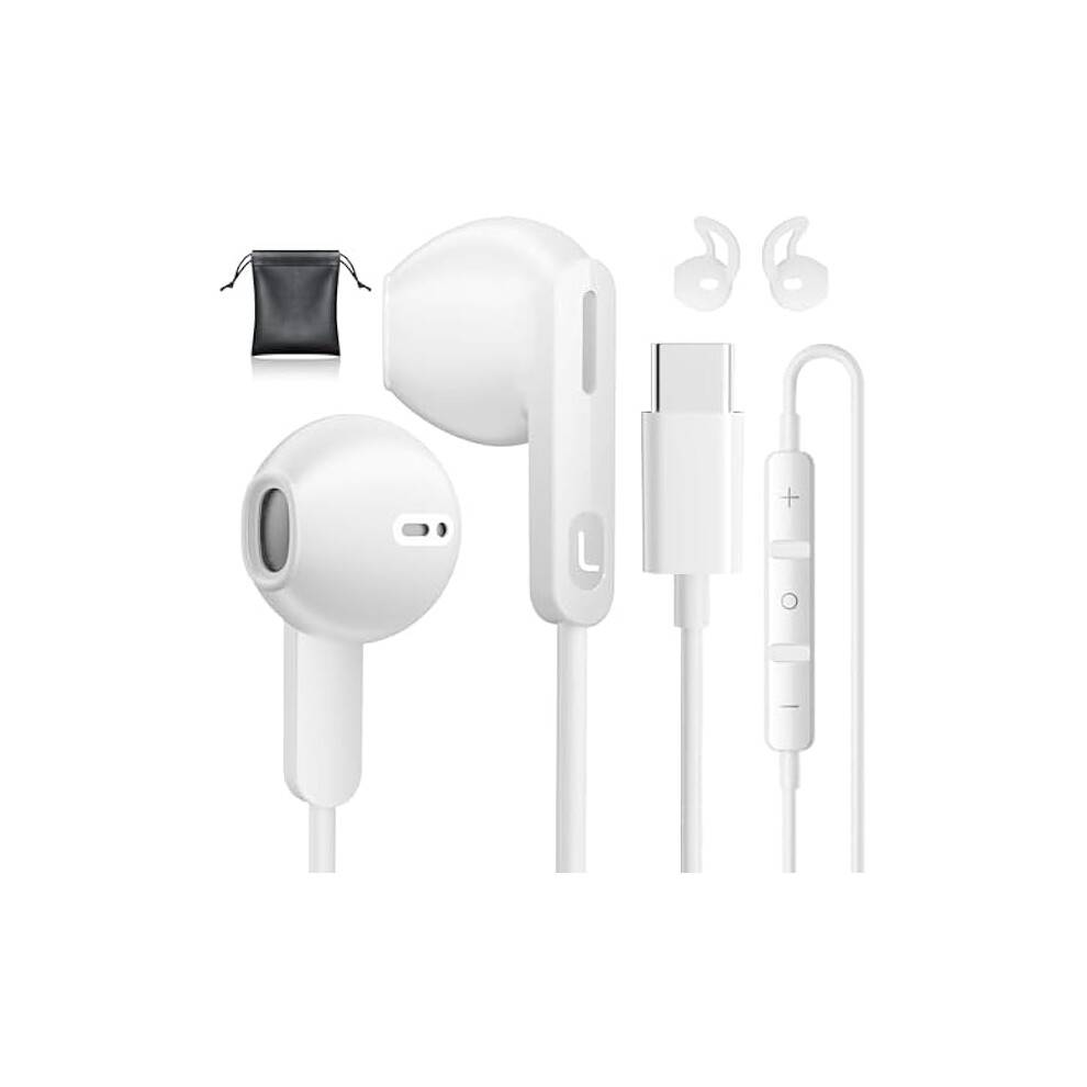 USB-C hovedtelefoner med mikrofon og støjisolering 1-pak