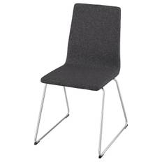 IKEA - LILLÅNÄS stol, forkromet/Gunnared mørkegrå