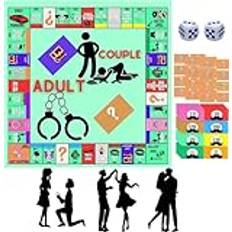 DKIIL NOIYB Vuxen topoly Board Game, Couples Date Night Dice, Date Night Kub för par, vuxen par par spel natt brädspel för par kortspel, romantisk present till din partner (1 st.)