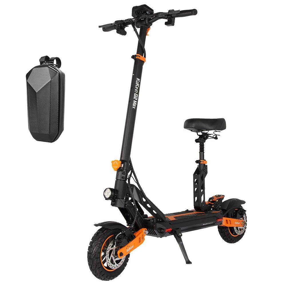 Elektrisk skoter Vikbar Kukirin G2 Max 1200W Motor Elektrisk skoter För Vuxen Topphastighet 55KM/h 48V 20.8AH Räckvidd 70Km Last 120kg svart