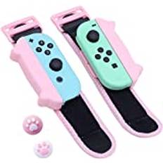 Just Dance Switch Wristband, Wrist Bands for Just Dance Switch/ Switch oled 2021 2020 2019, Adjustable Elastic Straps for Joy-Cons Controller (2 Packs for Kid)