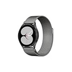 20mm 22mm Milanese Loop For Samsung Galaxy watch 6 5 Strap 44mm 40mm/5 pro/4 6 Classic/Active 2 Bracelet Huawei gt 2/3 pro band(10 Graphite color,For Galaxy Watch 5 40mm)