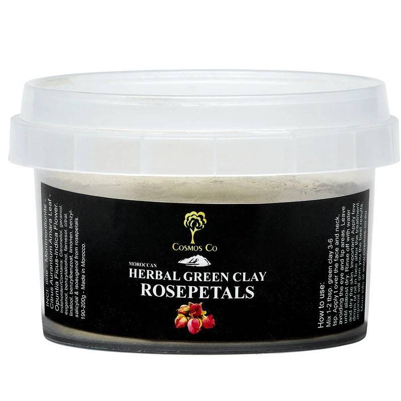 Cosmos Co Herbal Green Clay Rosepetals 190 g